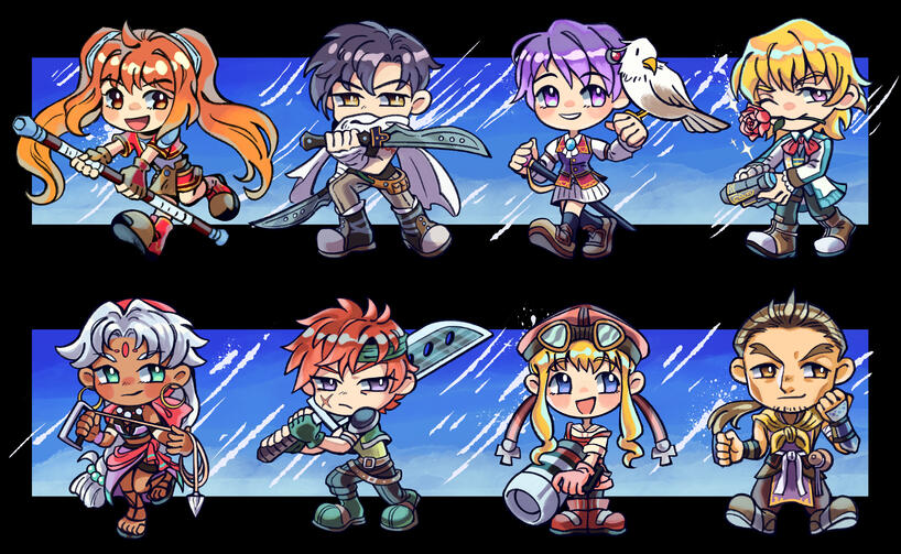 Trails in the Sky Standees