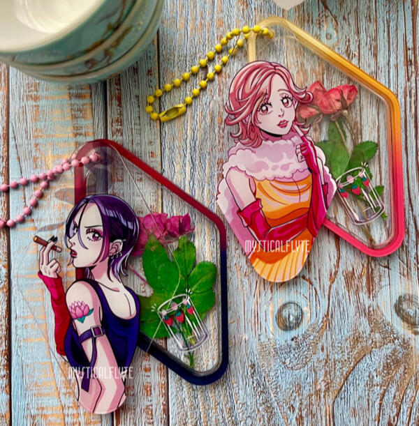 Nana Flower Keychains