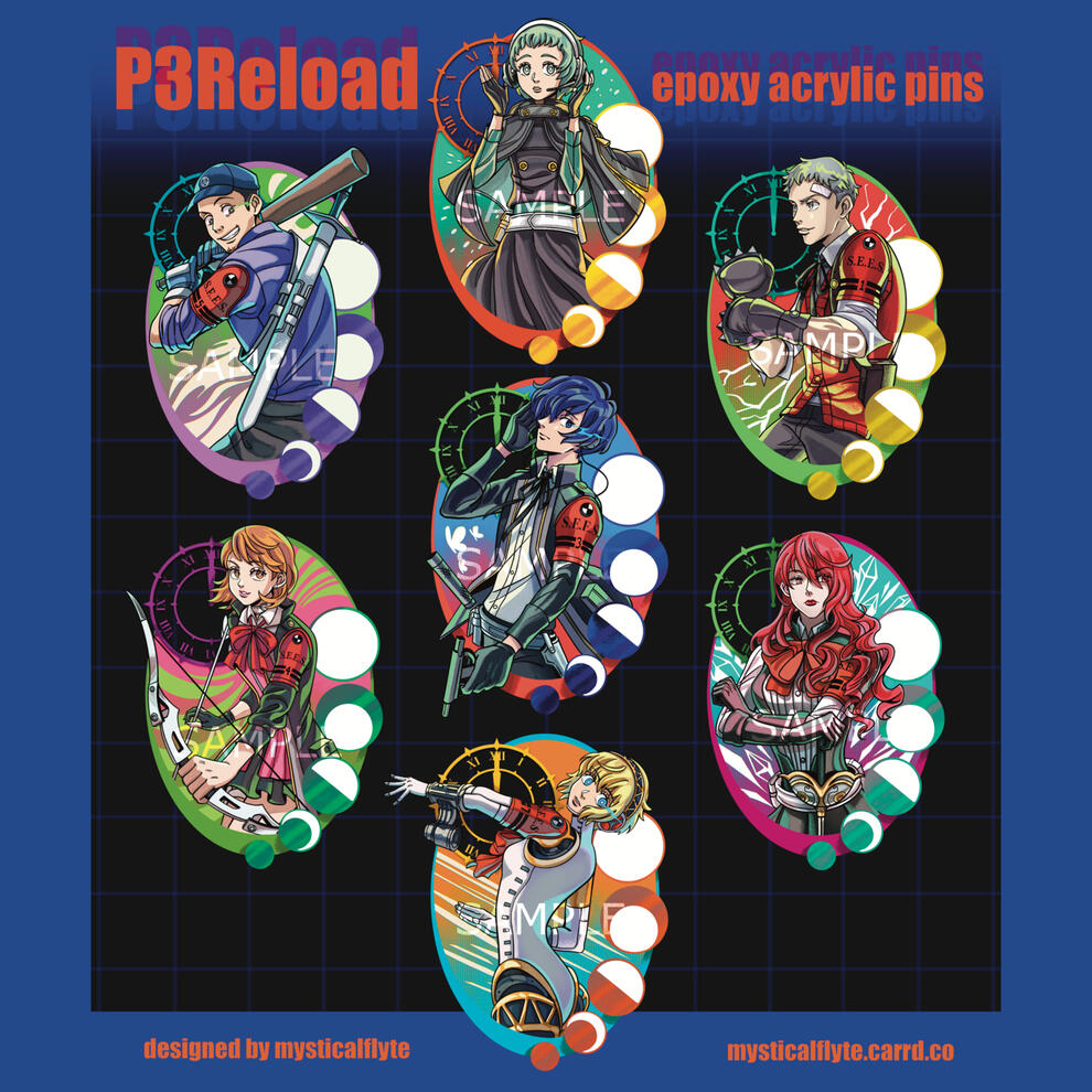 Persona 3 Reload Pins