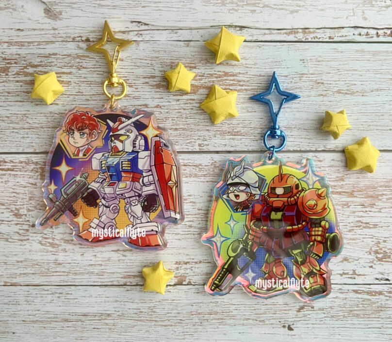 Holo Gunpla Charms Holo Gunpla Charms