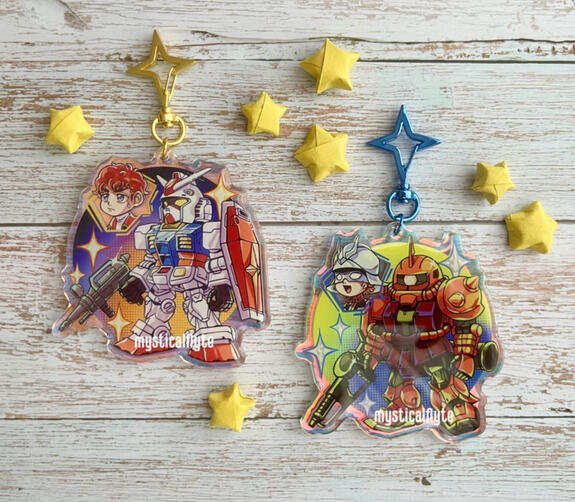 Holo Gunpla Charms Holo Gunpla Charms